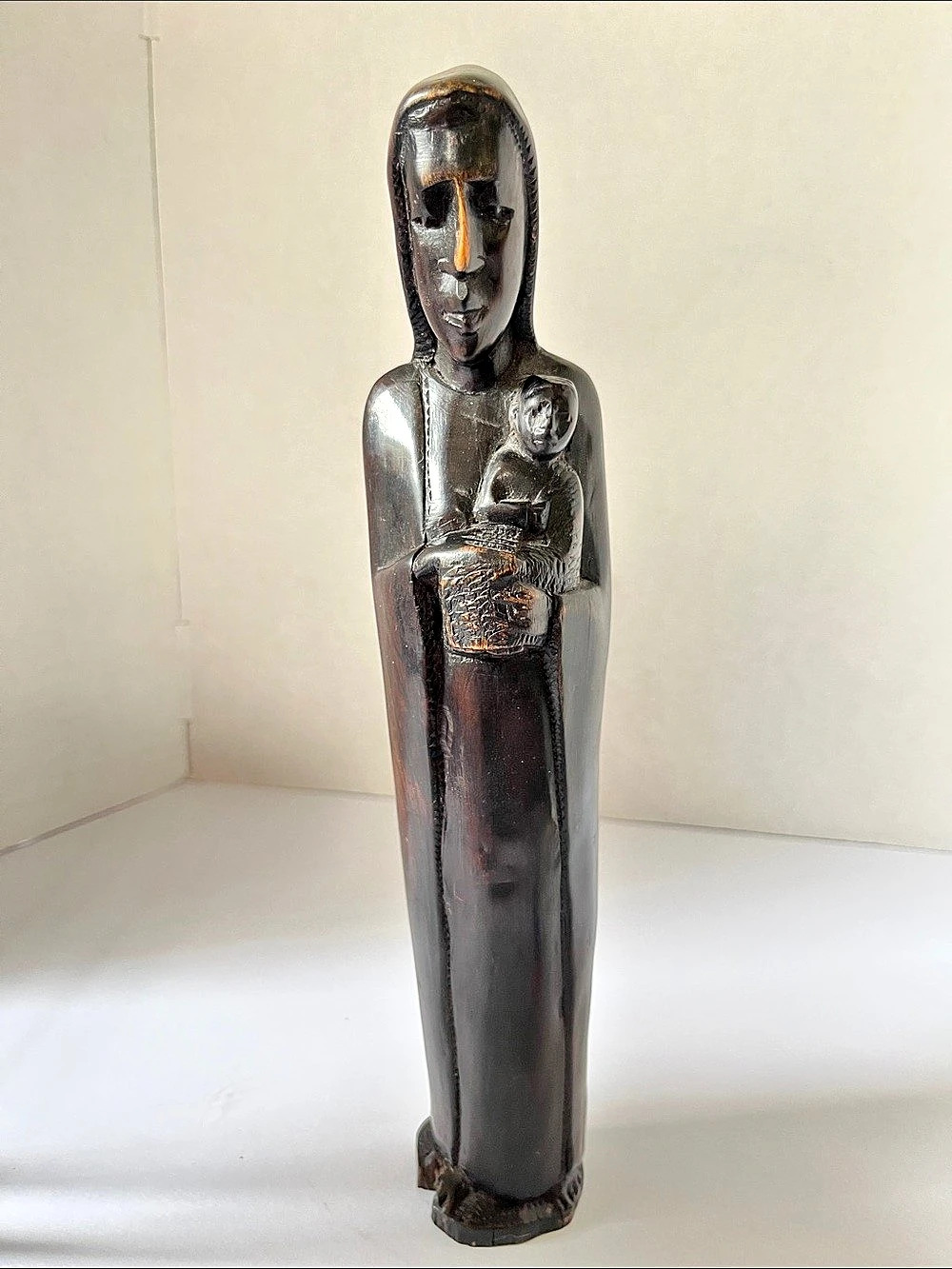Vintage Madonna and Child Tanzania Ebony